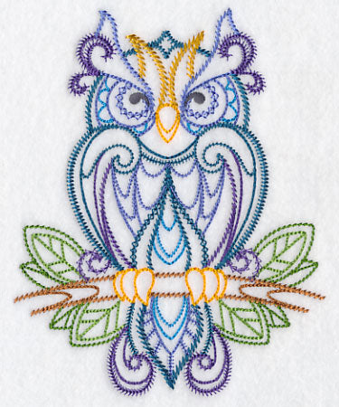 Finely Feathered Owl (Vintage)