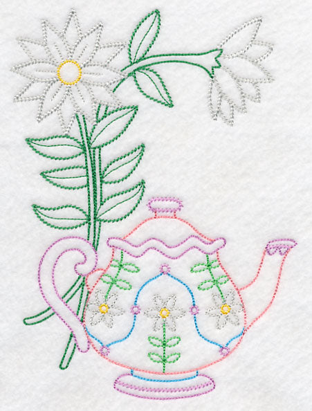 Teapot with Chamomile (Vintage)