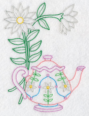 Teapot with Chamomile (Vintage)