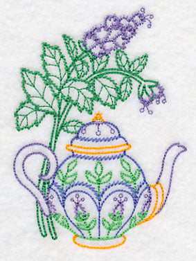 Teapot with Spearmint (Vintage)