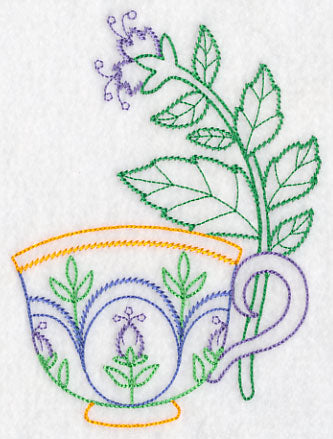 Teacup with Spearmint (Vintage)
