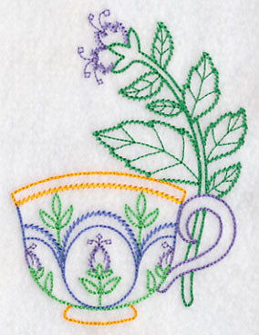 Teacup with Spearmint (Vintage)