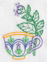 Teacup with Spearmint (Vintage)