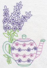 Teapot with Lavender (Vintage)