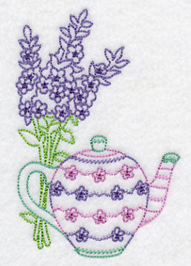 Teapot with Lavender (Vintage)
