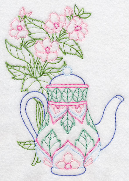 Teapot with Marsh Mallow (Vintage)