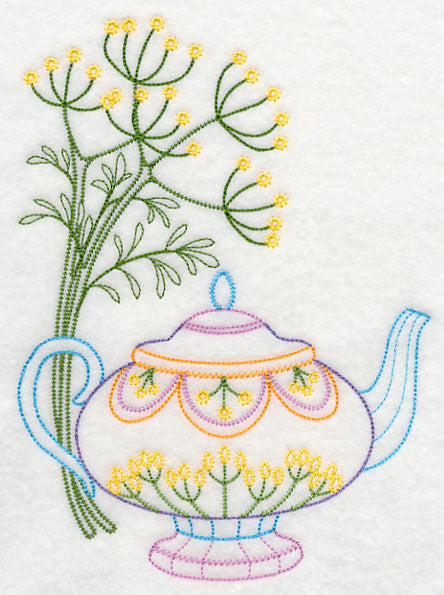 Teapot with Dill (Vintage)