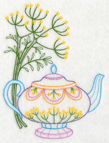 Teapot with Dill (Vintage)