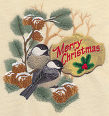Merry Christmas - Chickadees