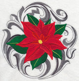 Poinsettia with Baroque Background