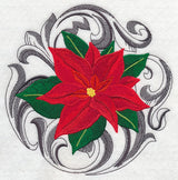 Poinsettia with Baroque Background