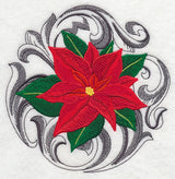 Poinsettia with Baroque Background