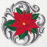 Poinsettia with Baroque Background