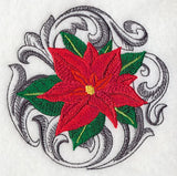 Poinsettia with Baroque Background