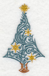 Festive Filigree Christmas Tree 4