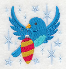 Bluebird Holly-Dazzle - Ornament 1