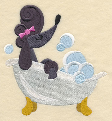 Poodle in a Tub