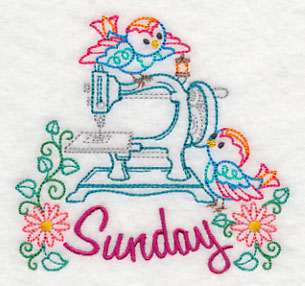 Sew Sweet Birdies on Sunday (Vintage)