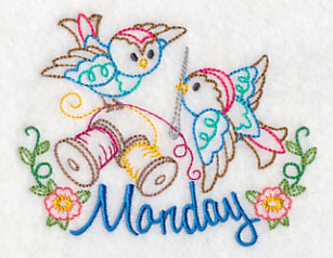 Sew Sweet Birdies on Monday (Vintage)
