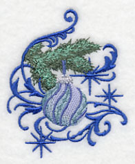 Blue Christmas Ornament and Echo 1