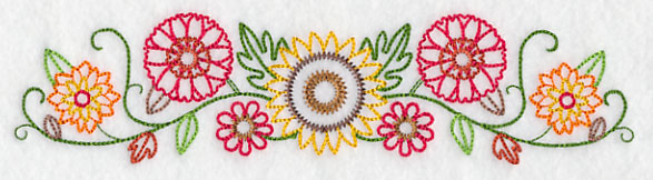 Sunny Autumn Border (Vintage)