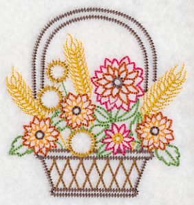 Autumn Beauty Basket (Vintage)