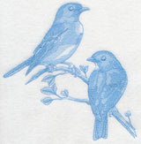 Eastern Bluebirds (Toile)