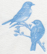 Eastern Bluebirds (Toile)