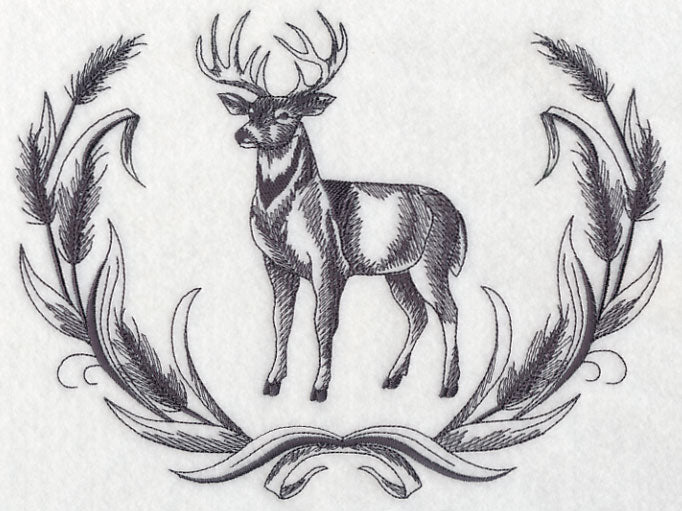 White-tailed Buck Wreath