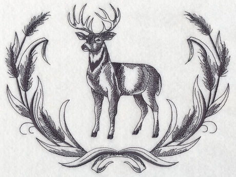 White-tailed Buck Wreath