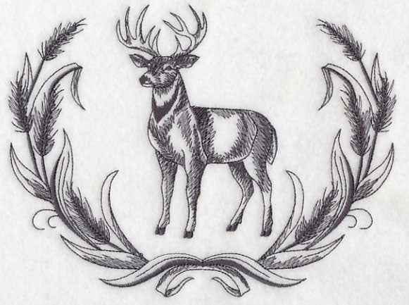 White-tailed Buck Wreath
