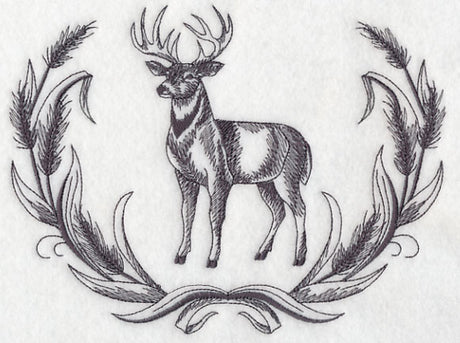 White-tailed Buck Wreath