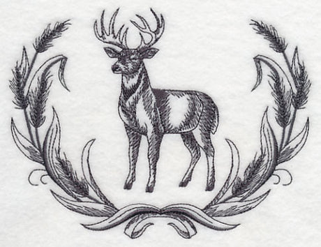 White-tailed Buck Wreath