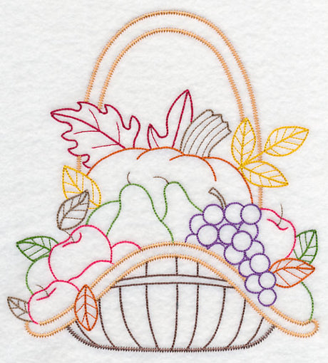 Autumn Bounty Basket (Vintage)