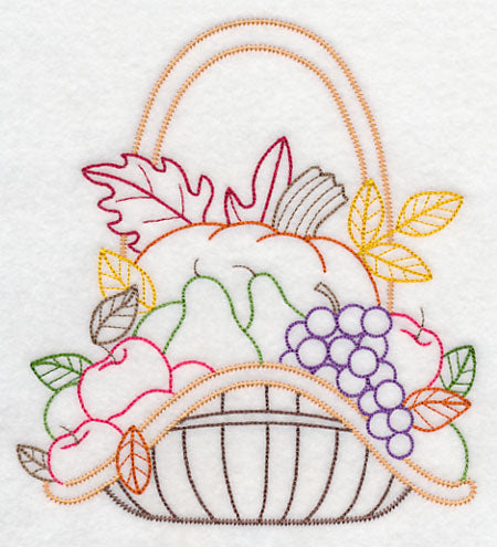 Autumn Bounty Basket (Vintage)