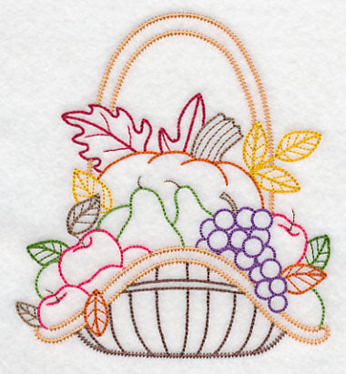 Autumn Bounty Basket (Vintage)