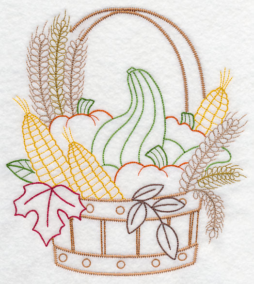 Autumn Harvest Basket (Vintage)