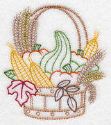 Autumn Harvest Basket (Vintage)