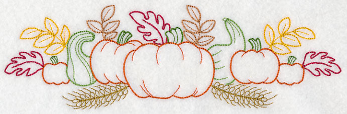 Autumn Harvest Border (Vintage)