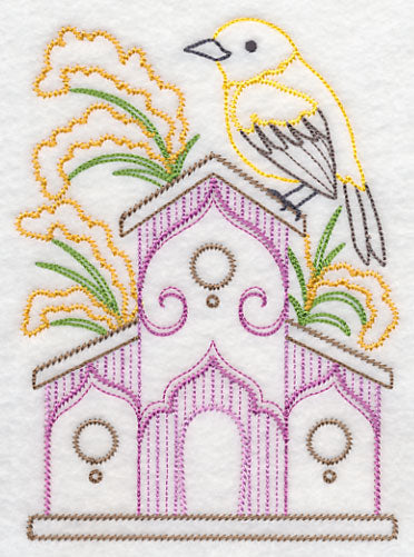 Yellow Warbler and Goldenrod (Vintage)