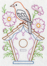 Scarlet Tanager and Cosmos (Vintage)