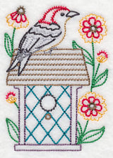 Woodpecker and Heleniums (Vintage)