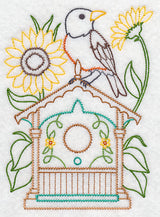 Robin and Sunflowers (Vintage)