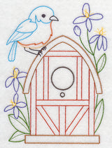 Bluebird and Clematis (Vintage)