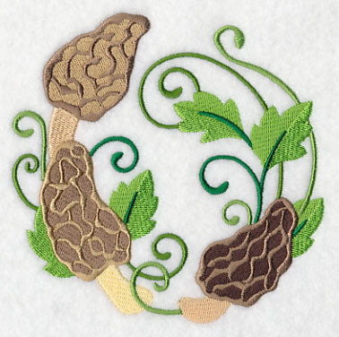 Morel Mushroom Wreath