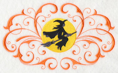 Witch Silhouette and Filigree