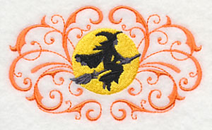 Witch Silhouette and Filigree