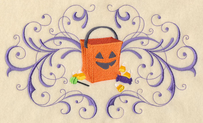 Trick or Treat Bag with Filigree