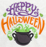 Happy Halloween and Bubbling Cauldron