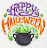 Happy Halloween and Bubbling Cauldron